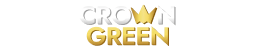 Crowngreen official casino brand logo in gold lettering