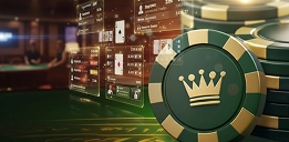 Crowngreen premium casino chips with royal crown design