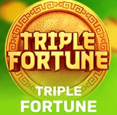 Crowngreen Triple Fortune slot with golden coins and oriental theme